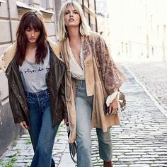 Hippie style box Mystery Box Festival Fringe BOHO free people LACE western dress - Picture 4 of 7